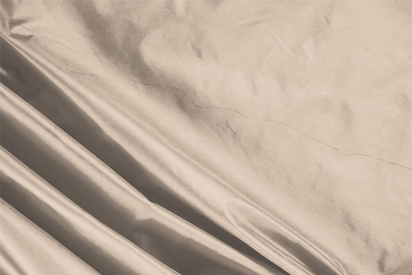 Tissu Couture Taffetas Beige sable en Soie UN000233