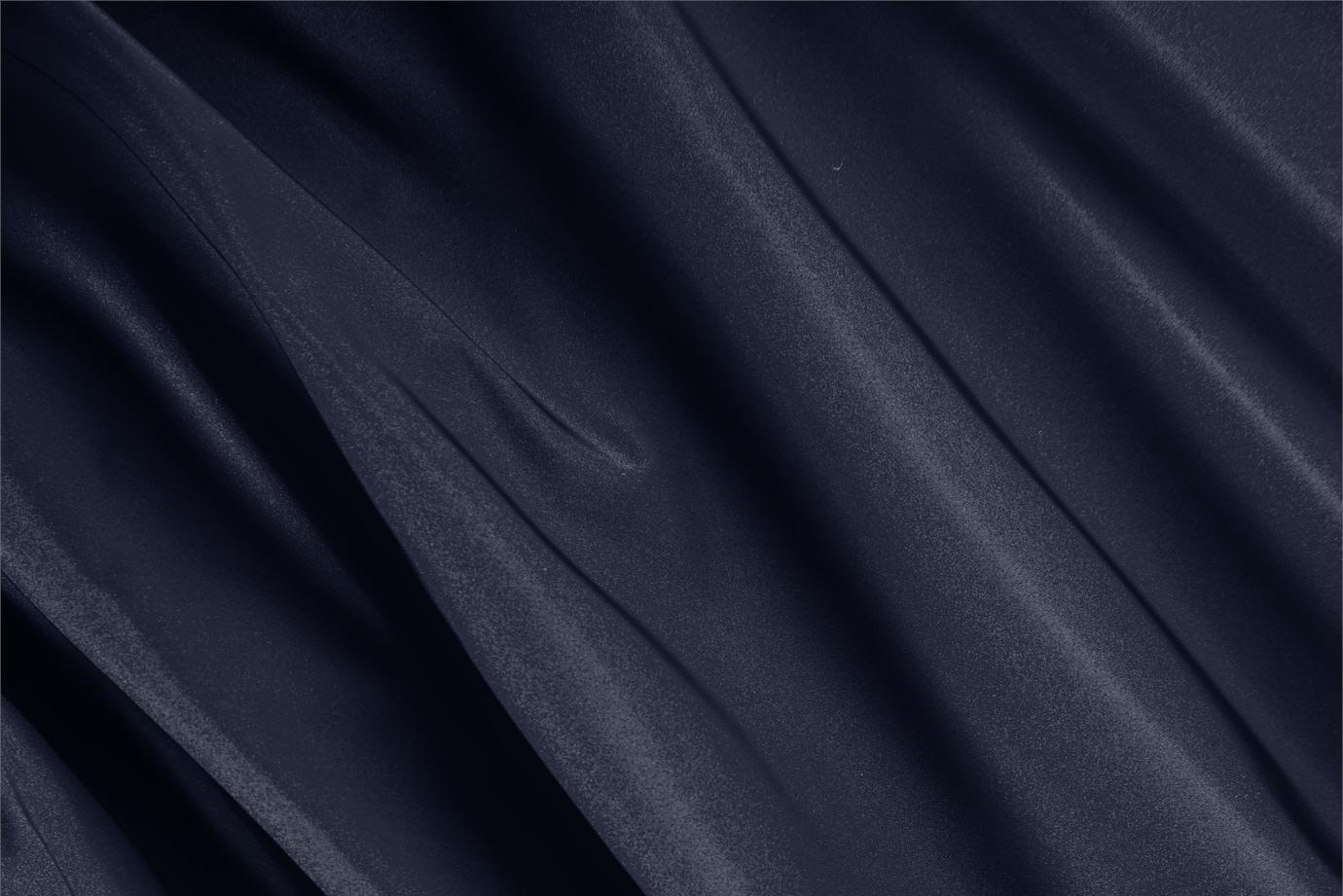 Dark Blue Silk Radzemire fabric for dressmaking