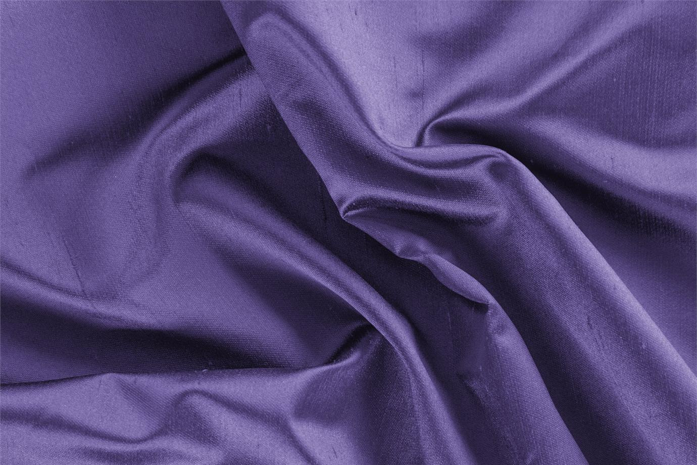 Tissu Couture Satin Shantung Violet lavande en Soie UN000789
