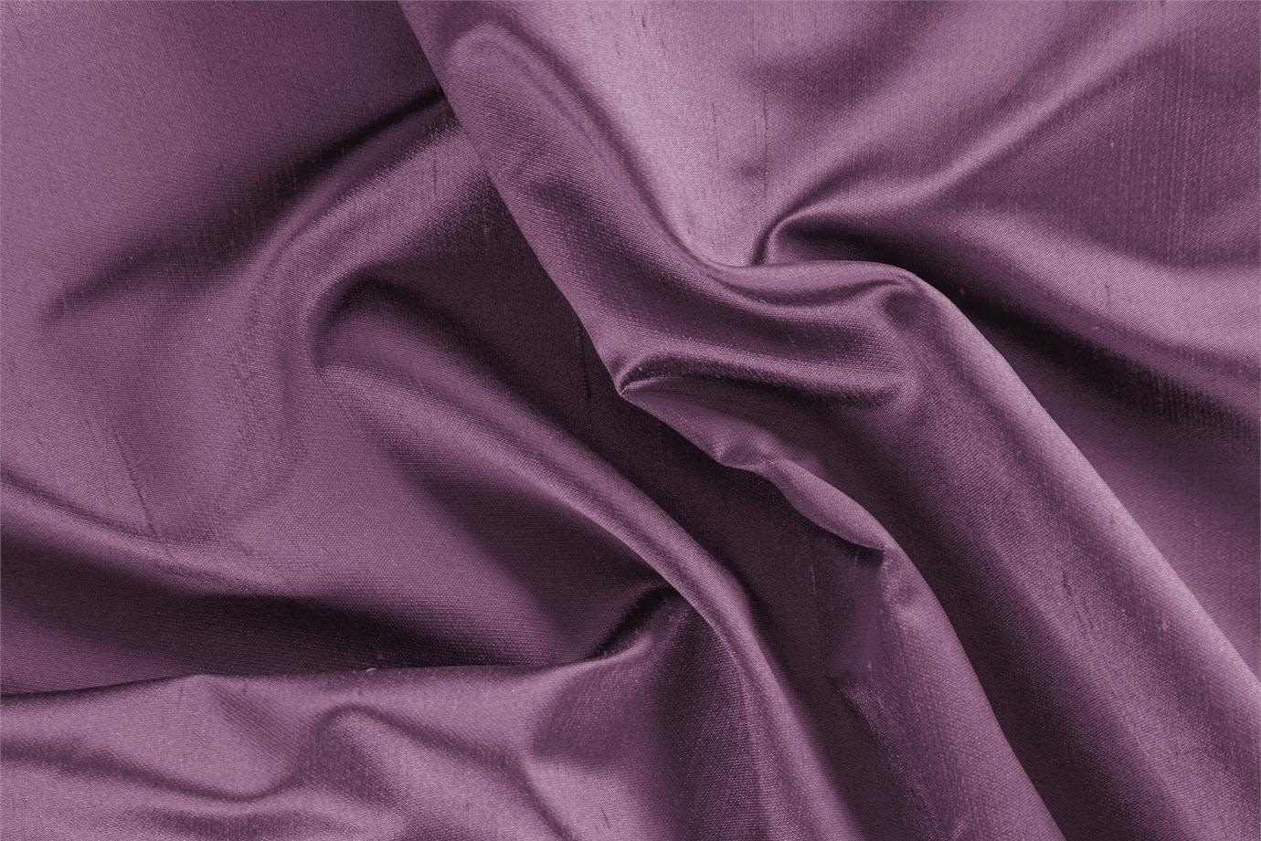 Tissu Couture Satin Shantung Rose mauve en Soie UN000788