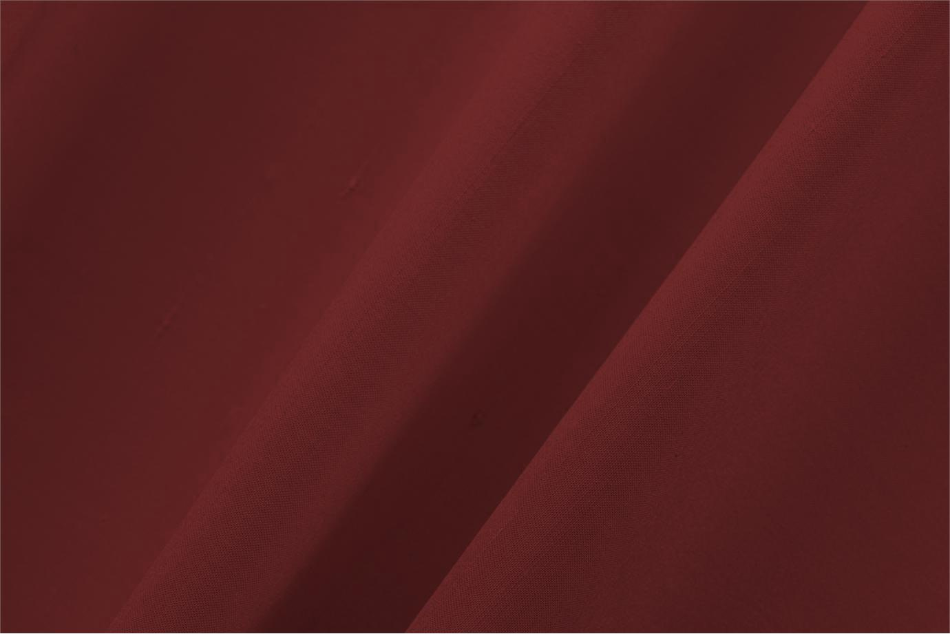 Tissu Couture Double Shantung Rouge rubis en Coton, Soie UN001033