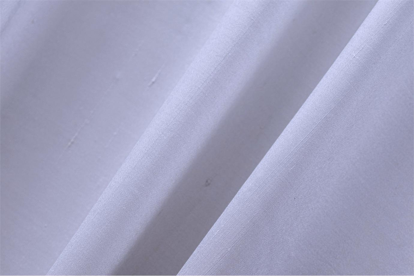 Tissu Couture Double Shantung Bleu ciel en Coton, Soie UN001049