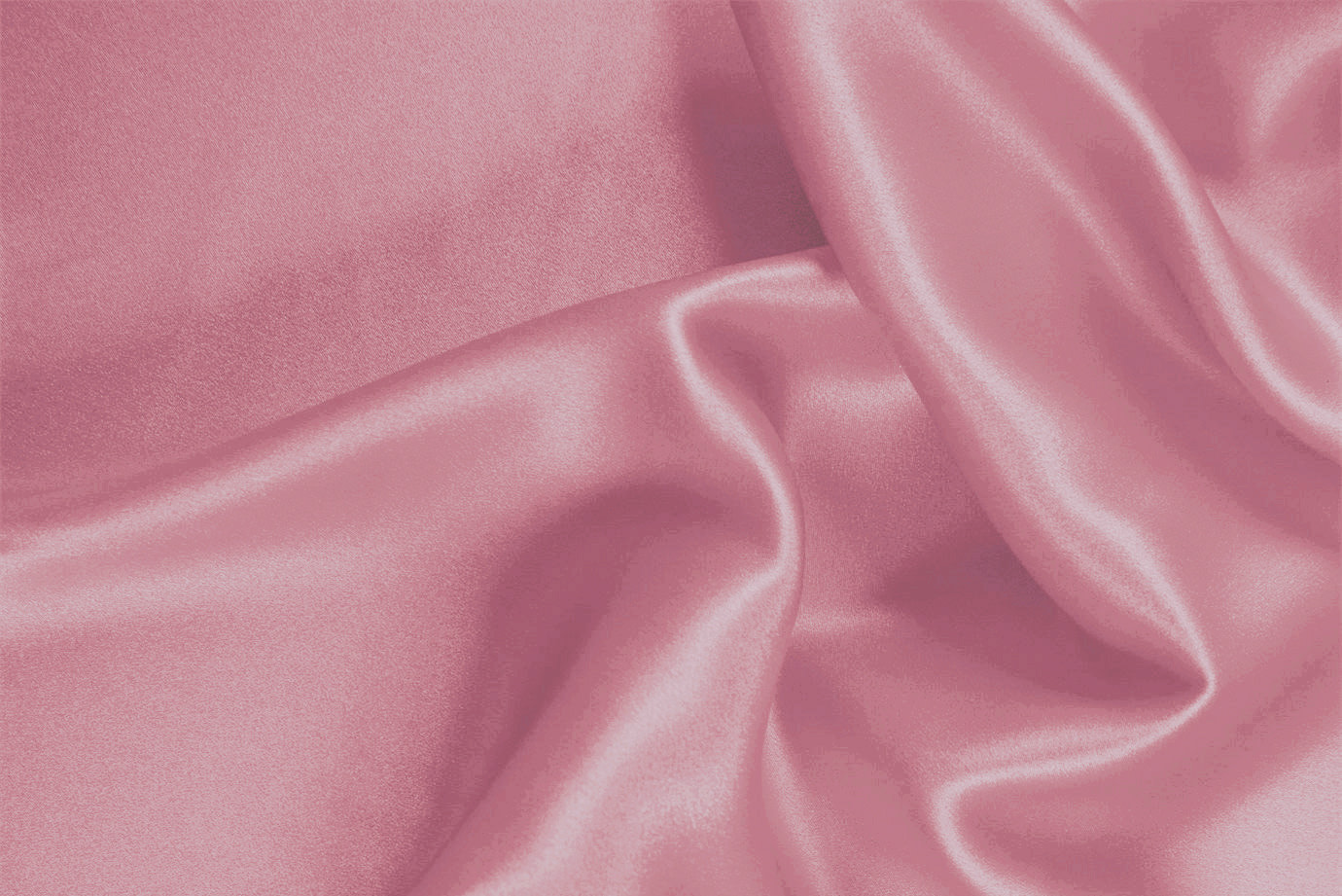 Tessuto Raso Stretch Baby Pink per Abbigliamento