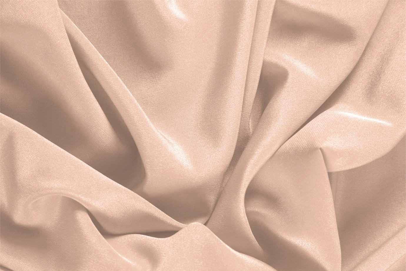 Tessuto Crepe De Chine Sorrento Cipria per Abbigliamento