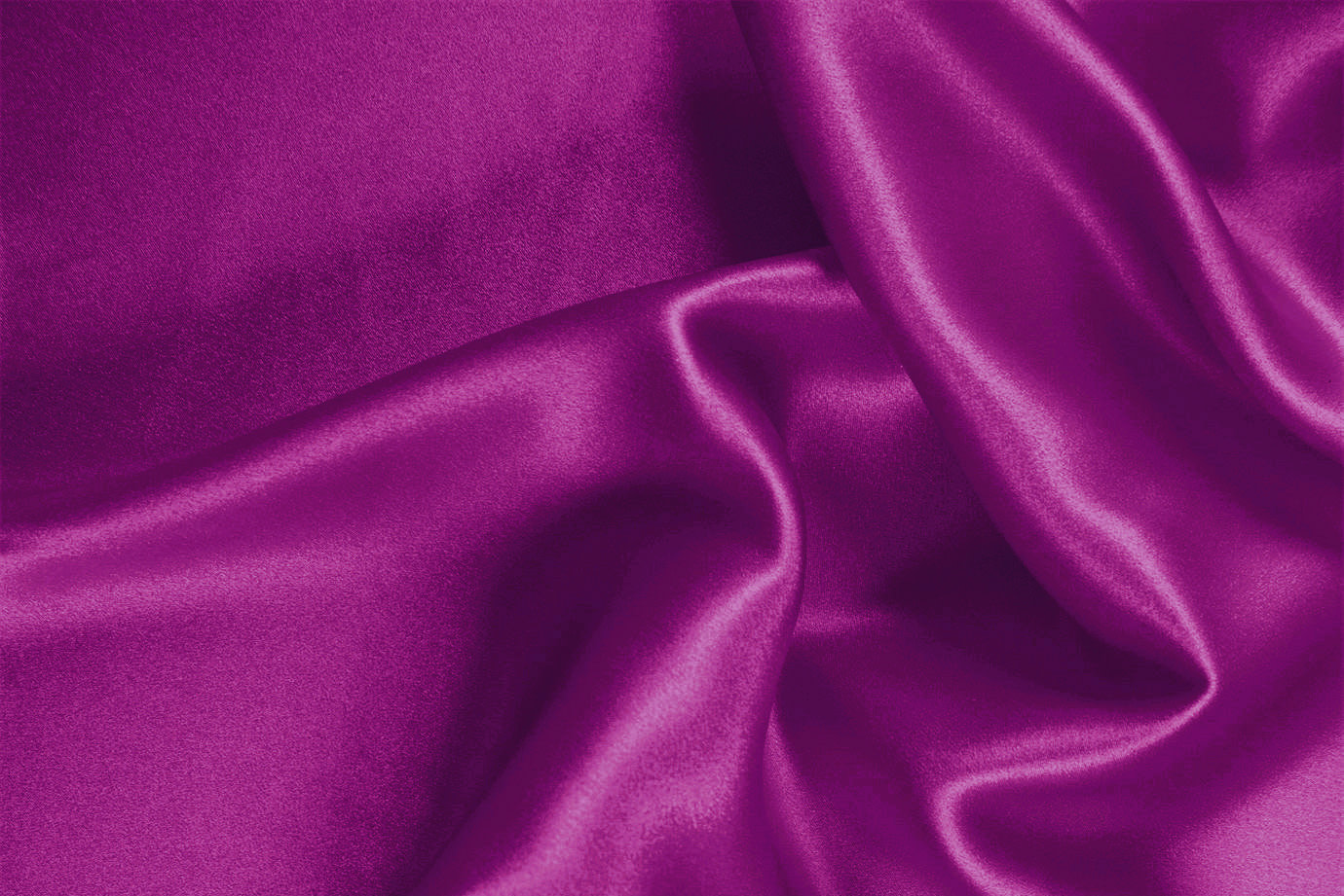 Orchid fuchsia stretch silk satin fabric for dressmaking