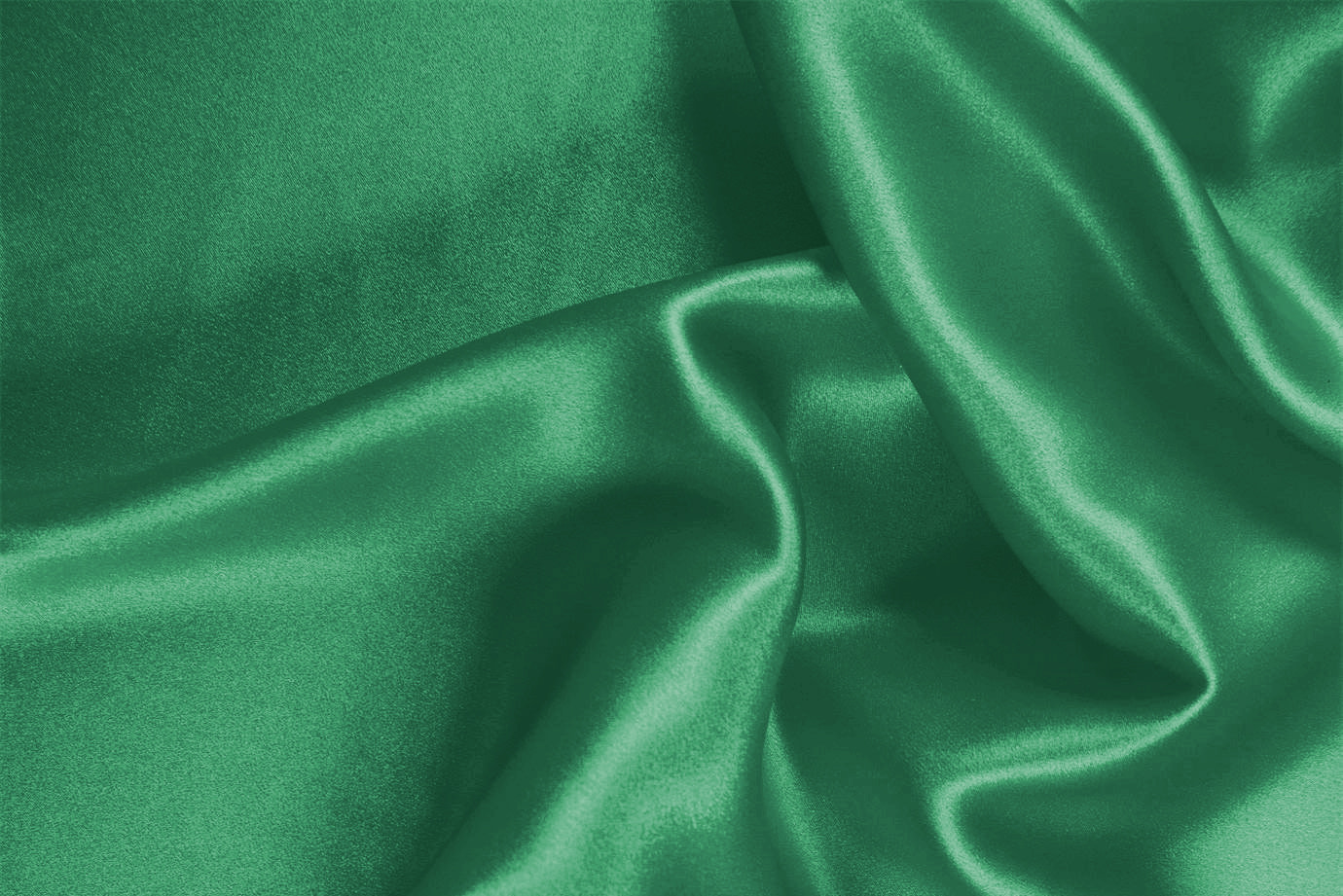 Green Green Silk, Stretch Silk Satin Stretch Apparel Fabric
