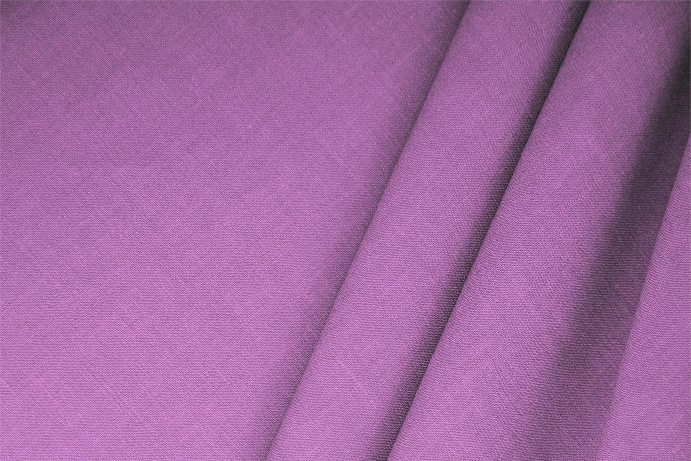Wisteria Purple Linen, Stretch, Viscose Linen Blend Apparel Fabric
