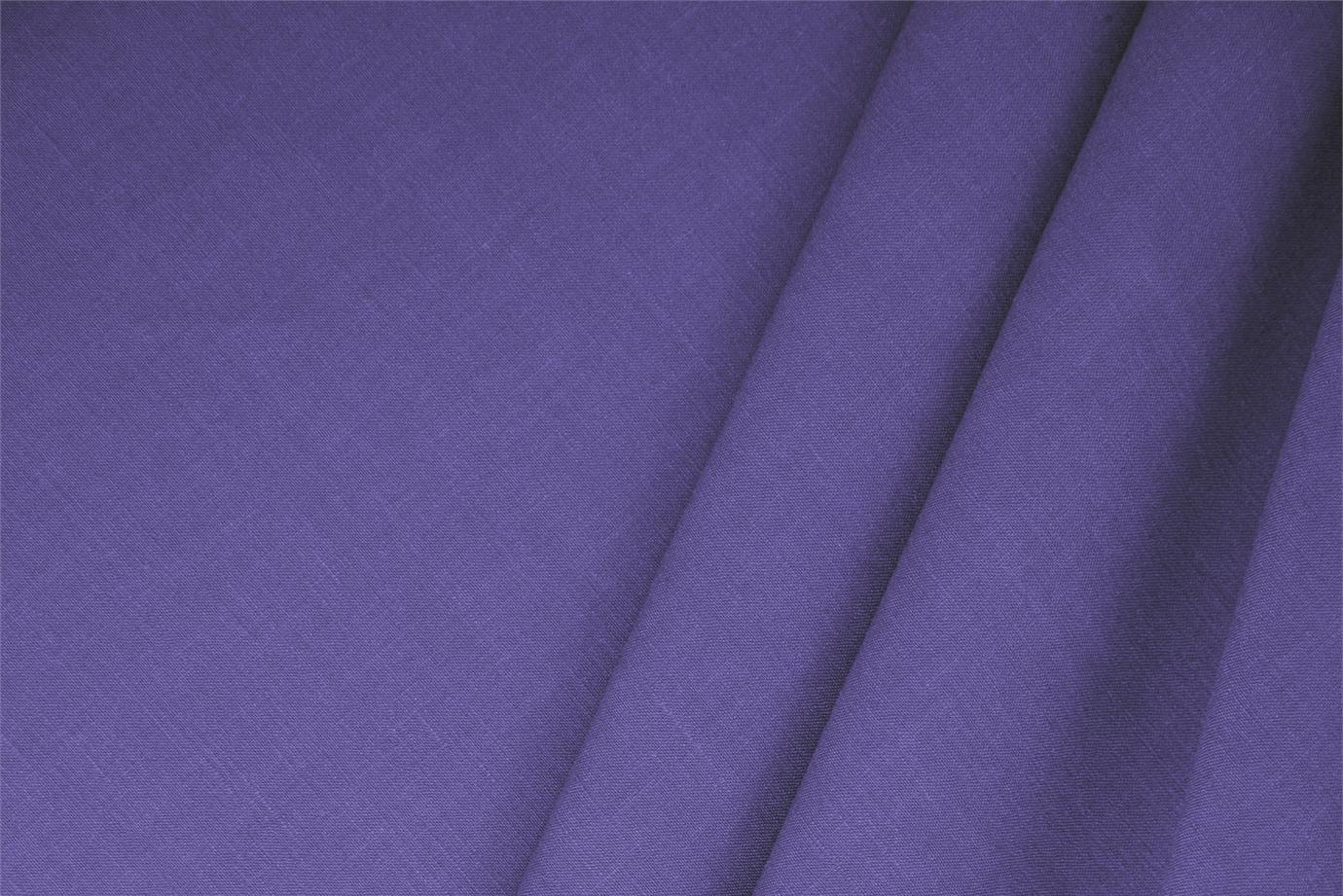 Iris Purple Linen, Stretch, Viscose Linen Blend Apparel Fabric