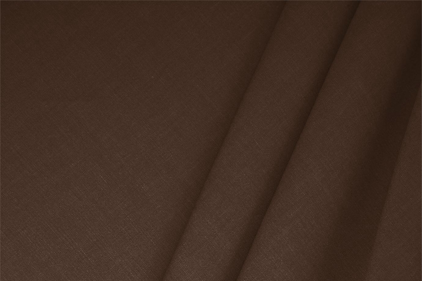 Chocolate Brown Linen, Stretch, Viscose Linen Blend Apparel Fabric