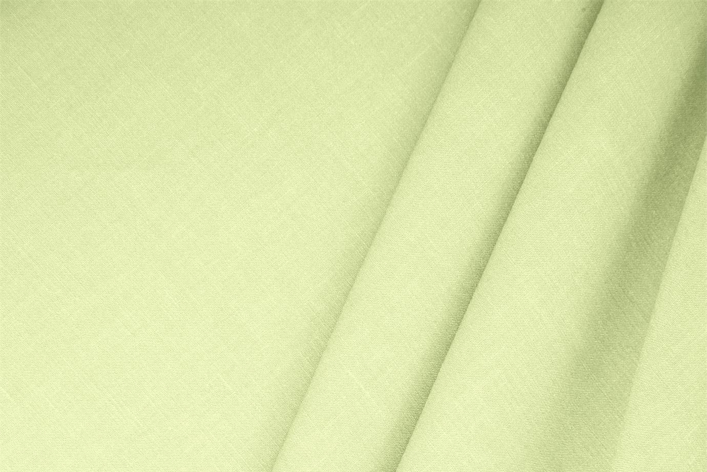 Apple Green Linen, Stretch, Viscose Linen Blend Apparel Fabric
