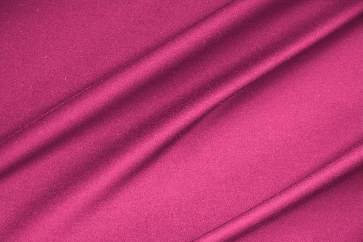 Tessuto Rasatello di Cotone Fuxia per abbigliamento