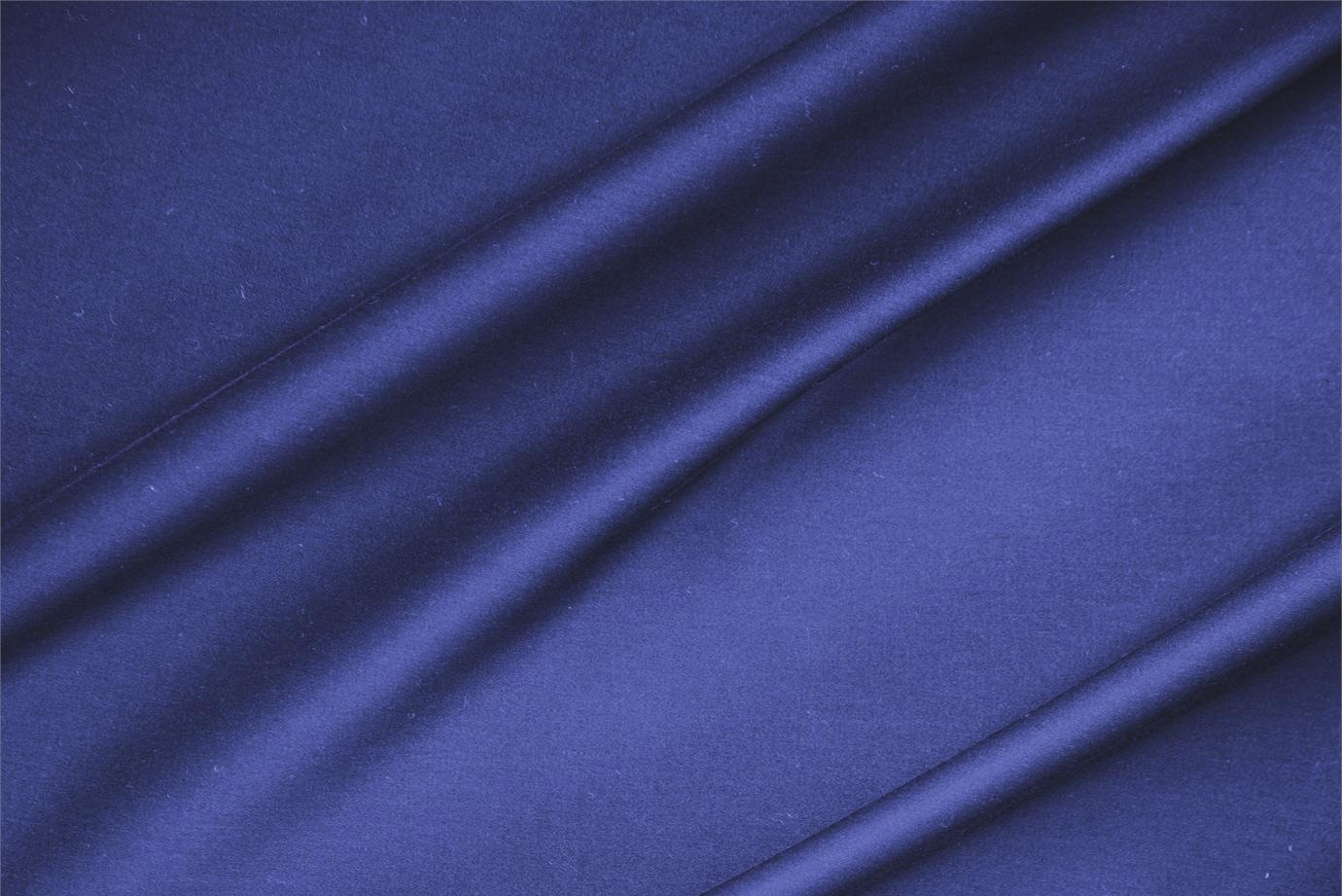 Sapphire blue lightweight stretch cotton sateen fabric | new tess