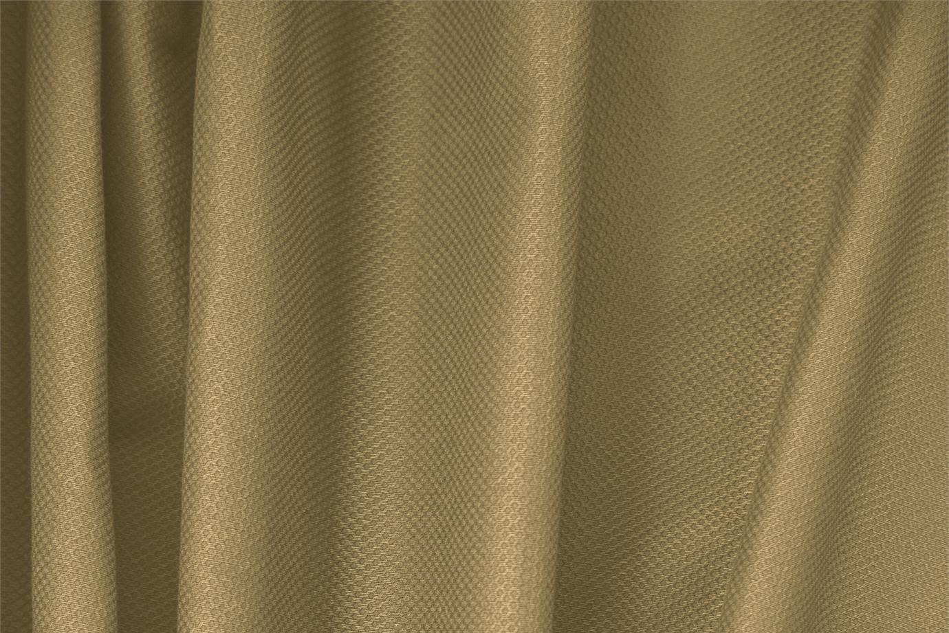Walnut Beige Cotton, Stretch Pique Stretch Apparel Fabric