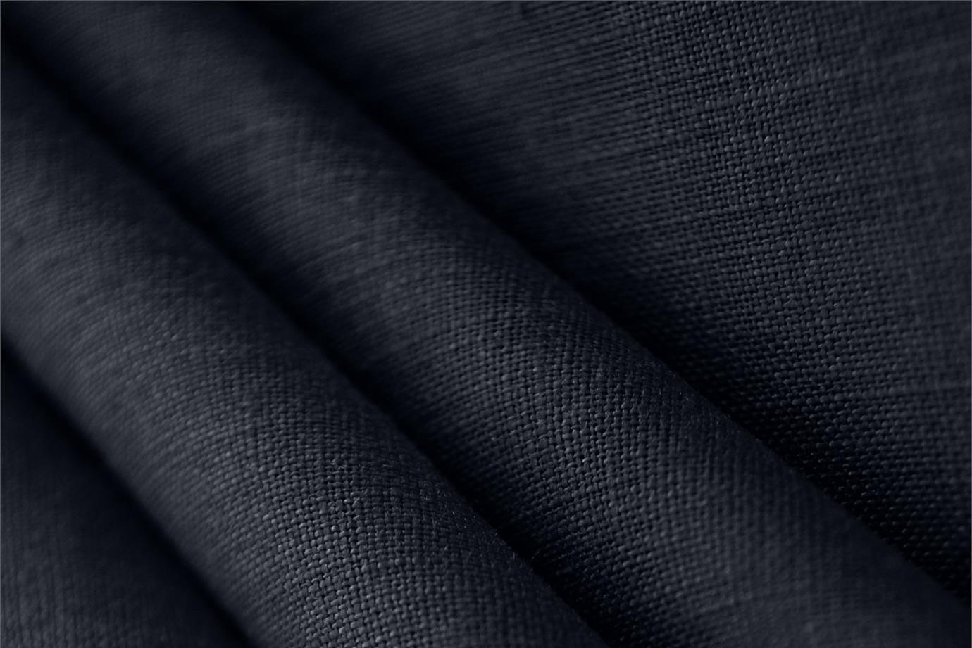 Navy Blue Linen Linen Canvas Apparel Fabric