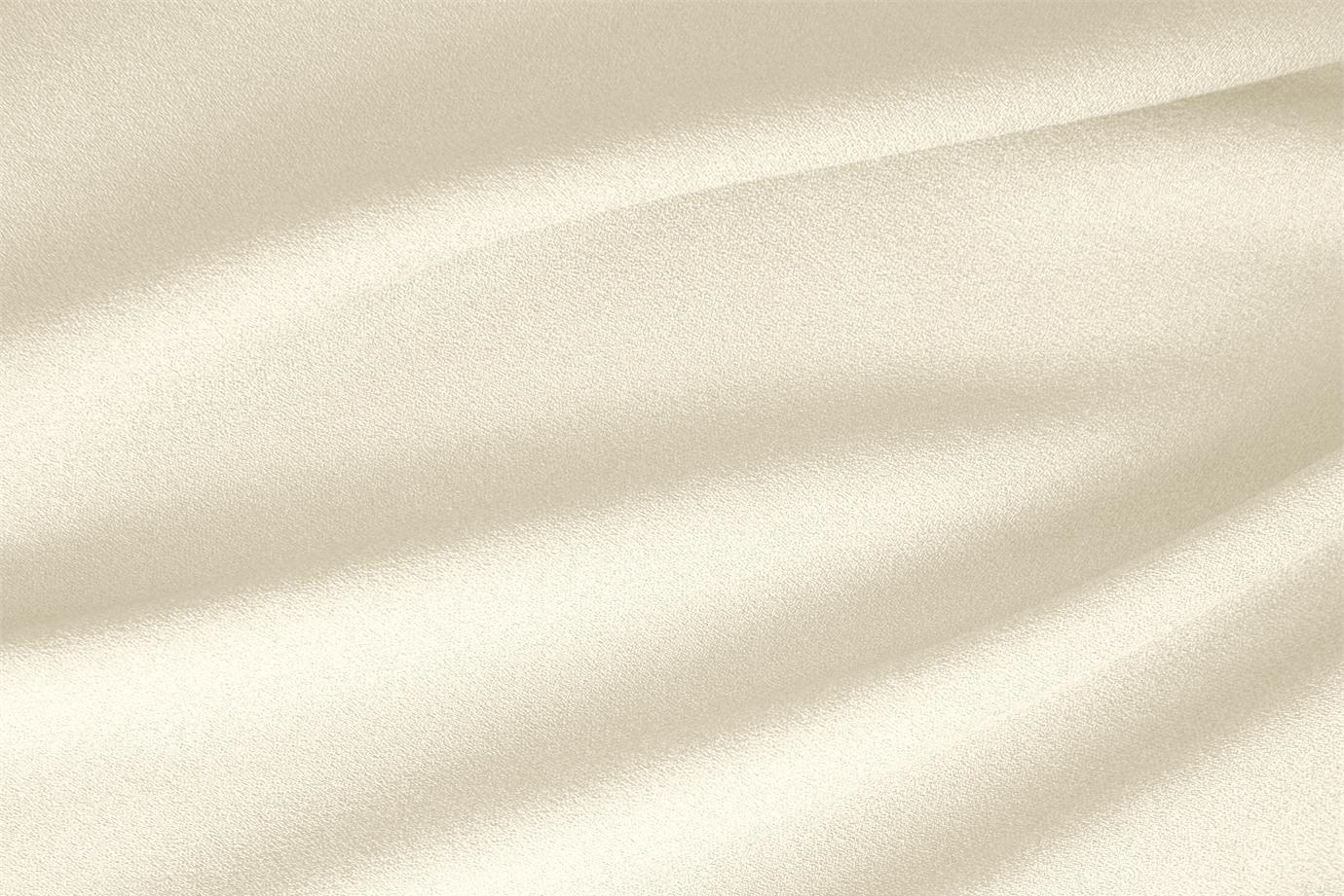 Ivory White Polyester, Stretch, Wool Wool Stretch Apparel Fabric