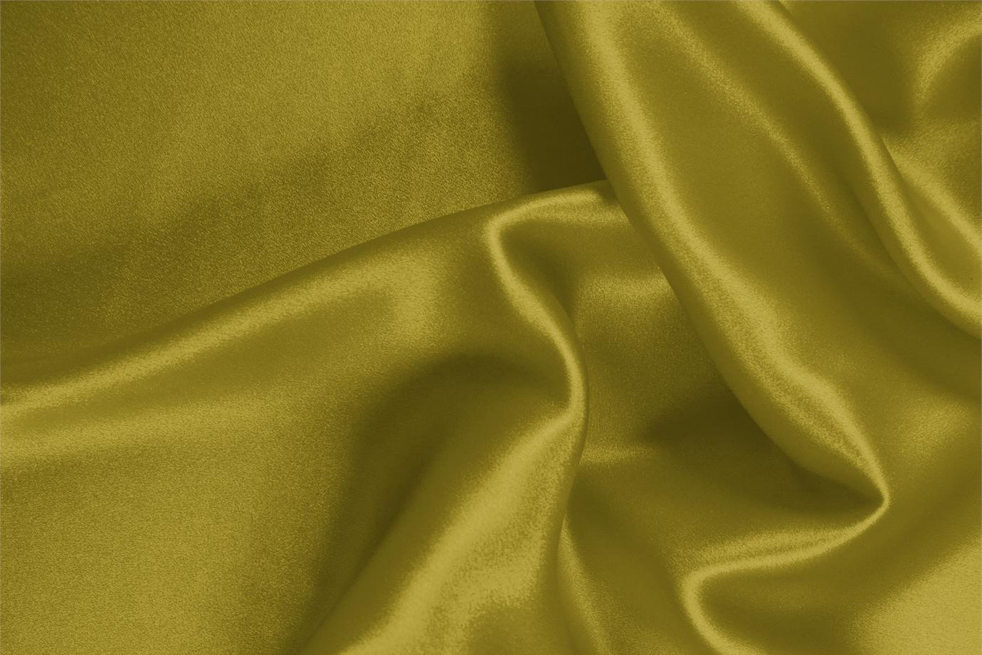 Oil Green Silk, Stretch Silk Satin Stretch Apparel Fabric