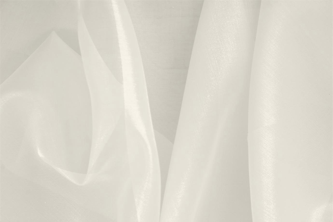 Milk White Silk Organza Fabric - new tess