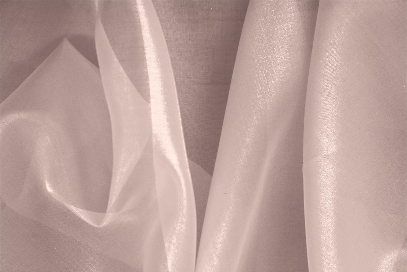 Peach Pink Silk Organza Apparel Fabric
