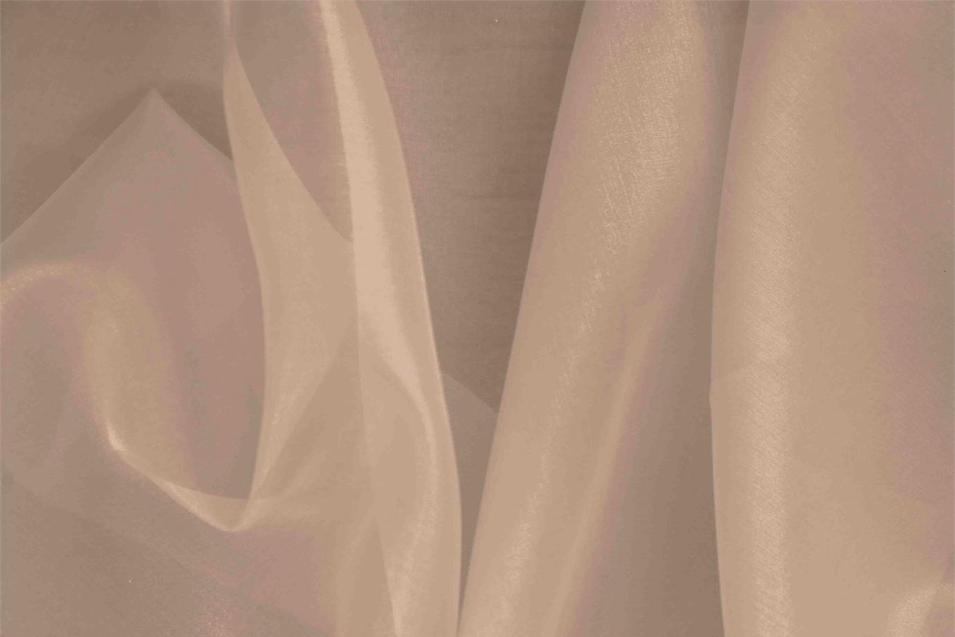 Blush Gray Silk Organza Apparel Fabric