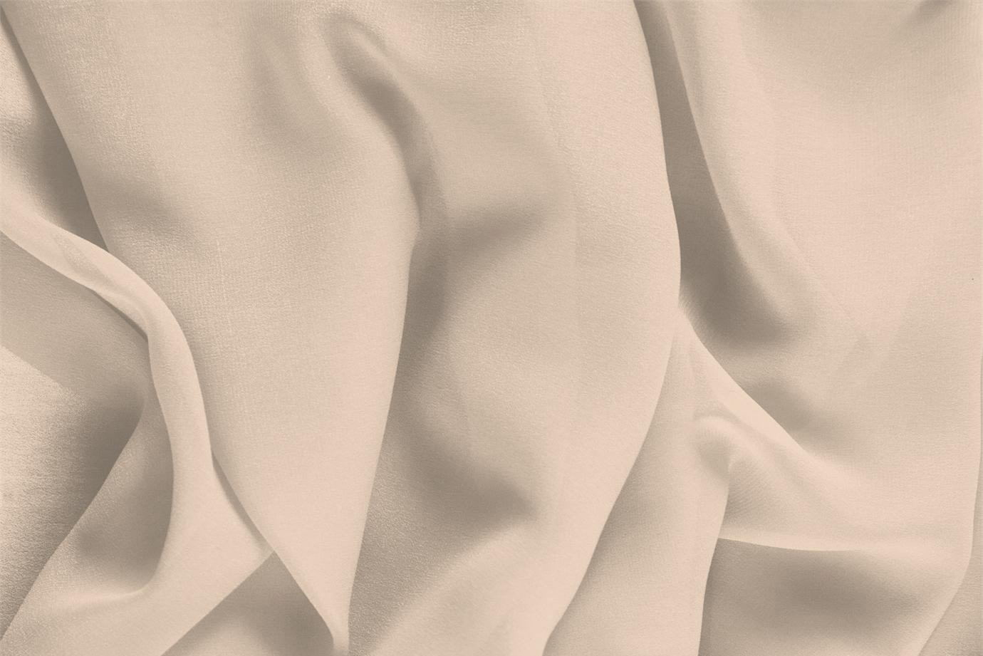 Tessuto Georgette Cipria per Abbigliamento