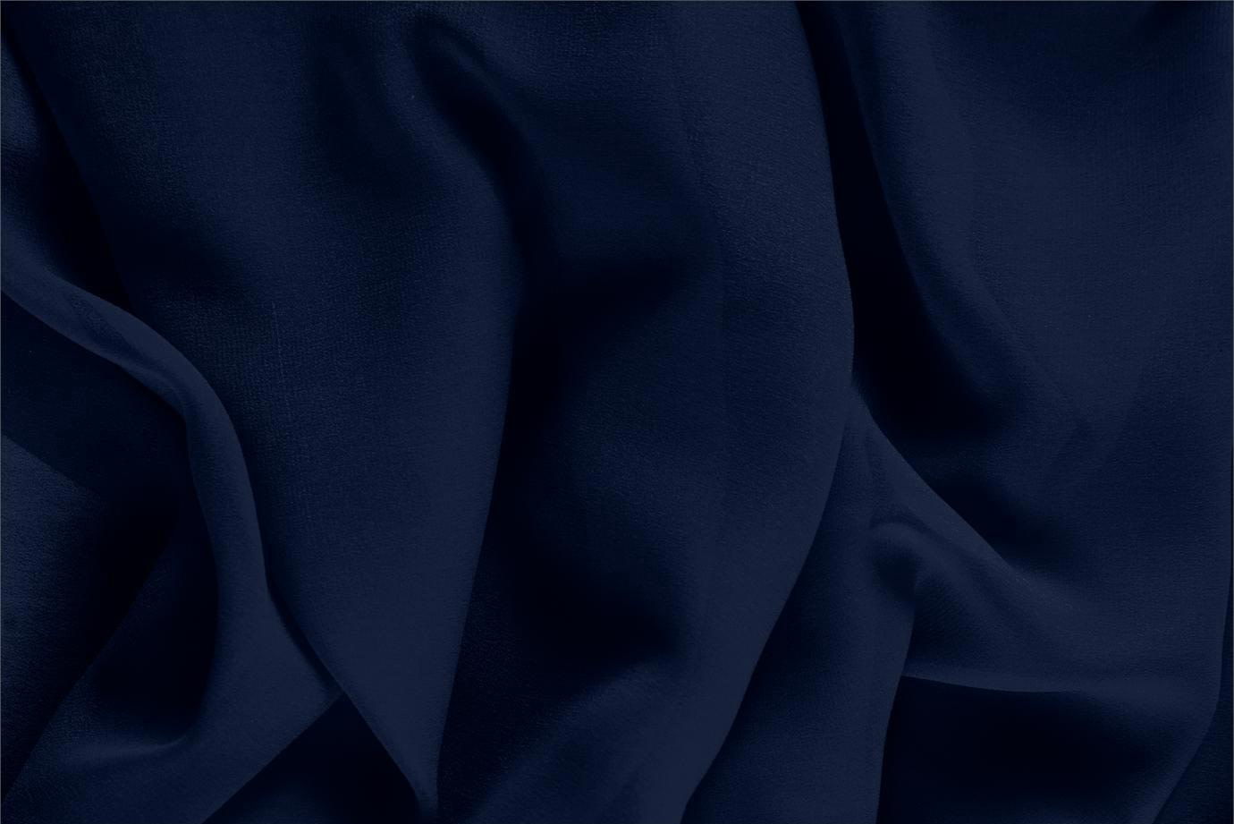 Navy Blue Silk Georgette Apparel Fabric