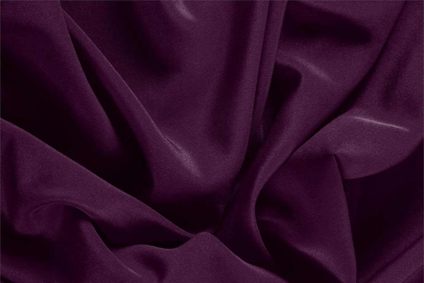 Plum Purple Silk Crêpe de Chine Apparel Fabric
