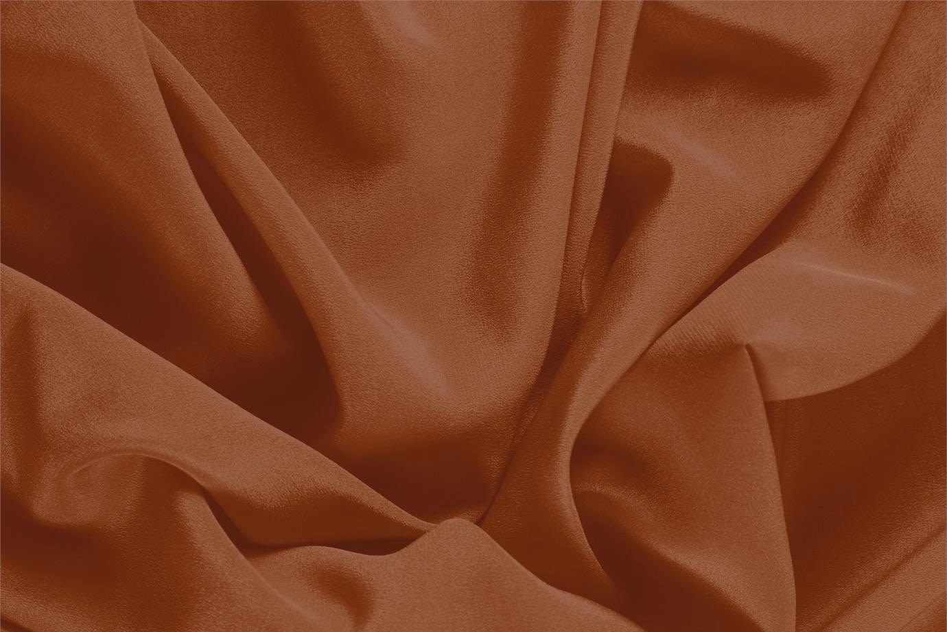 Tile brown Brown Silk Crêpe de Chine Apparel Fabric