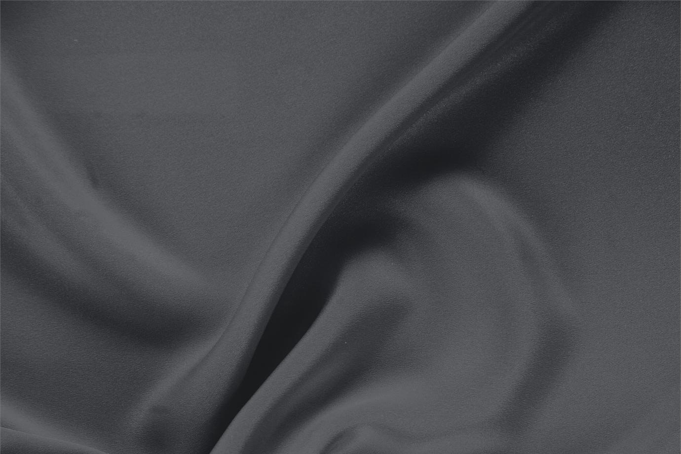 Anthracite Gray Silk Drap Apparel Fabric