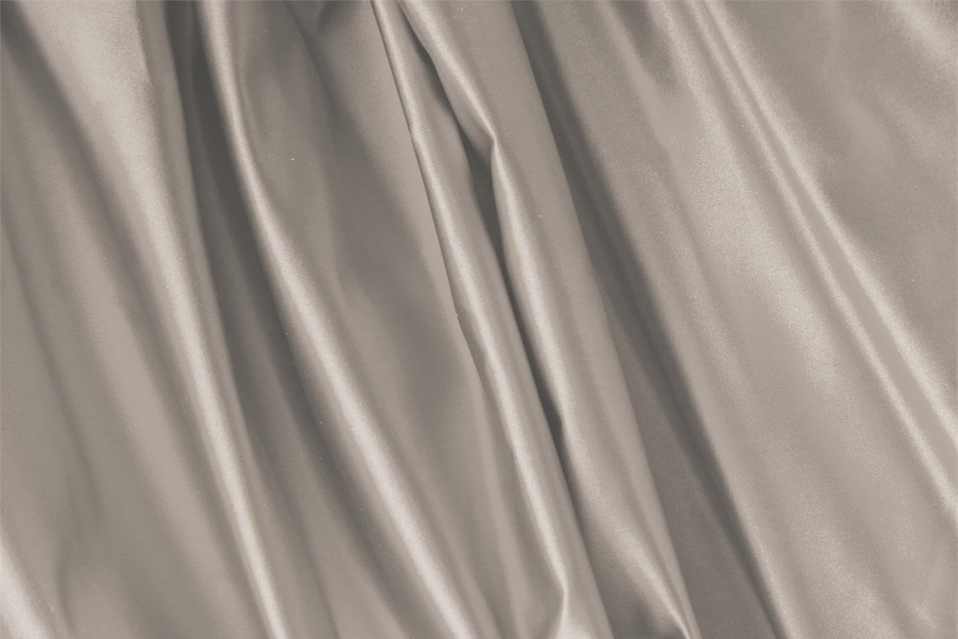Stone Gray Silk Duchesse Apparel Fabric