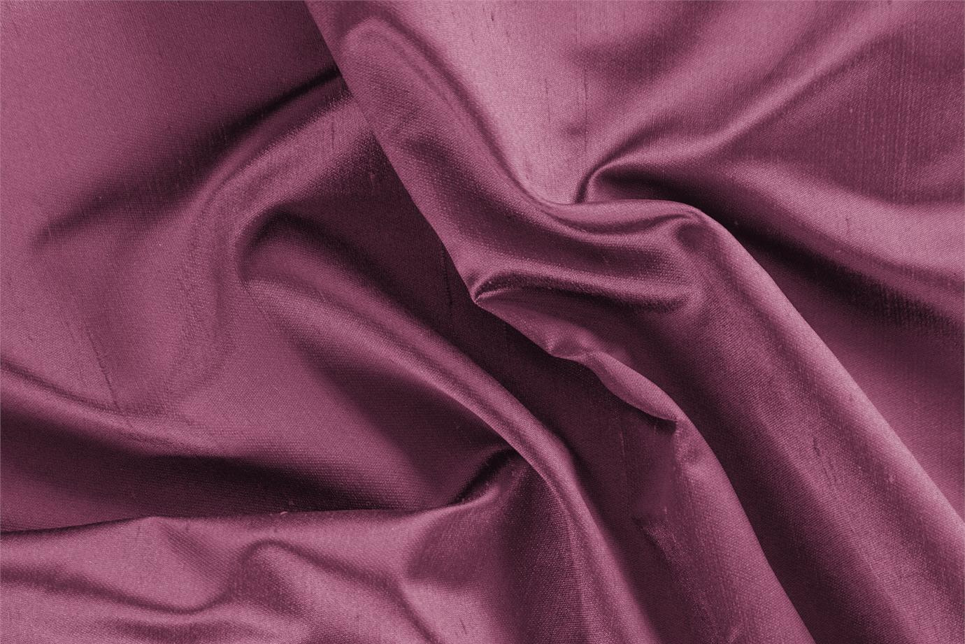 Hydrangea Pink Silk Shantung Satin Apparel Fabric