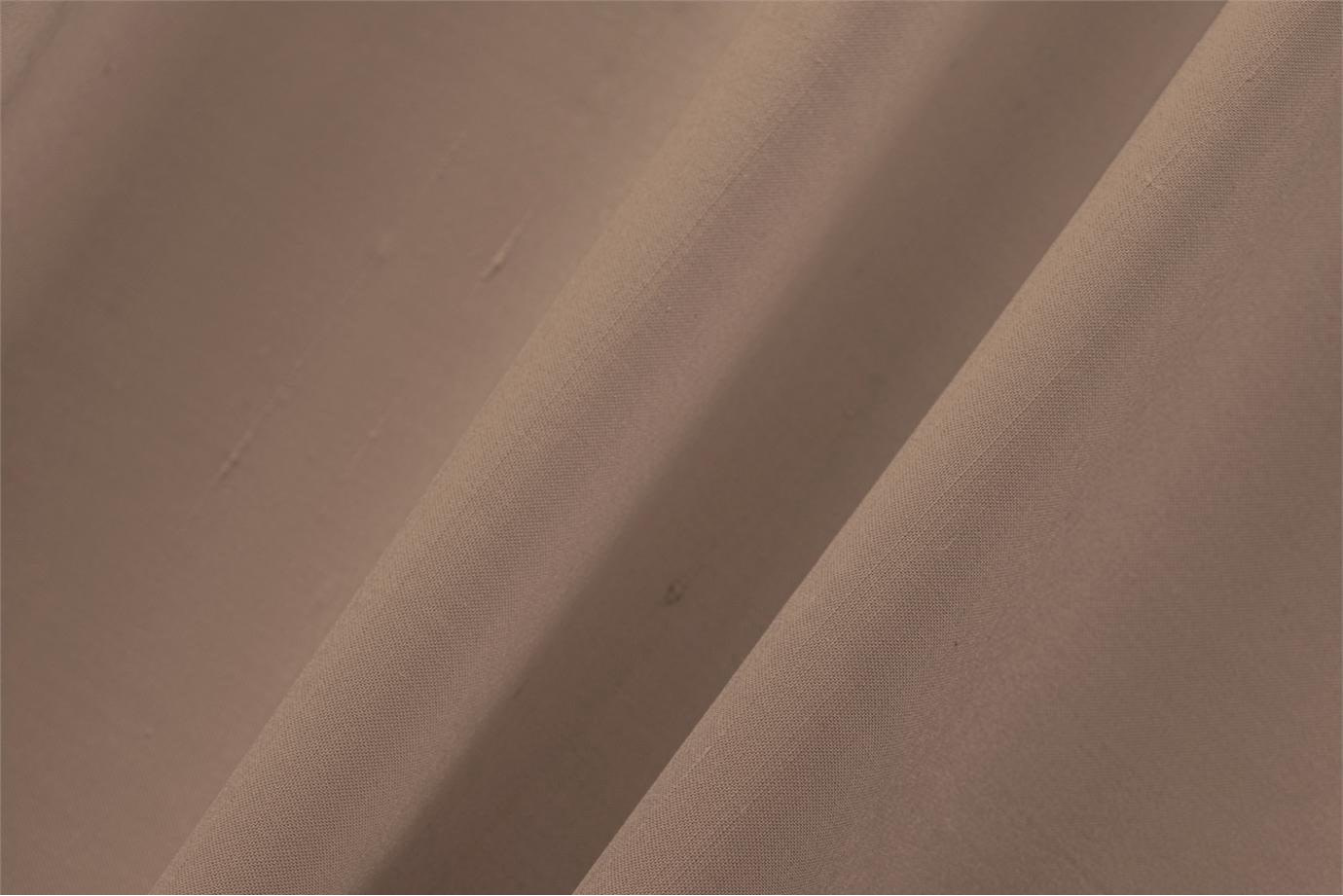 Almond Beige Cotton, Silk Double Shantung Apparel Fabric