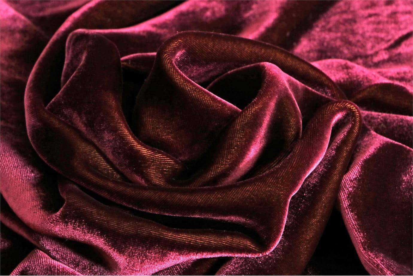 Purple Silk and Viscose Velvet Fabric - 026