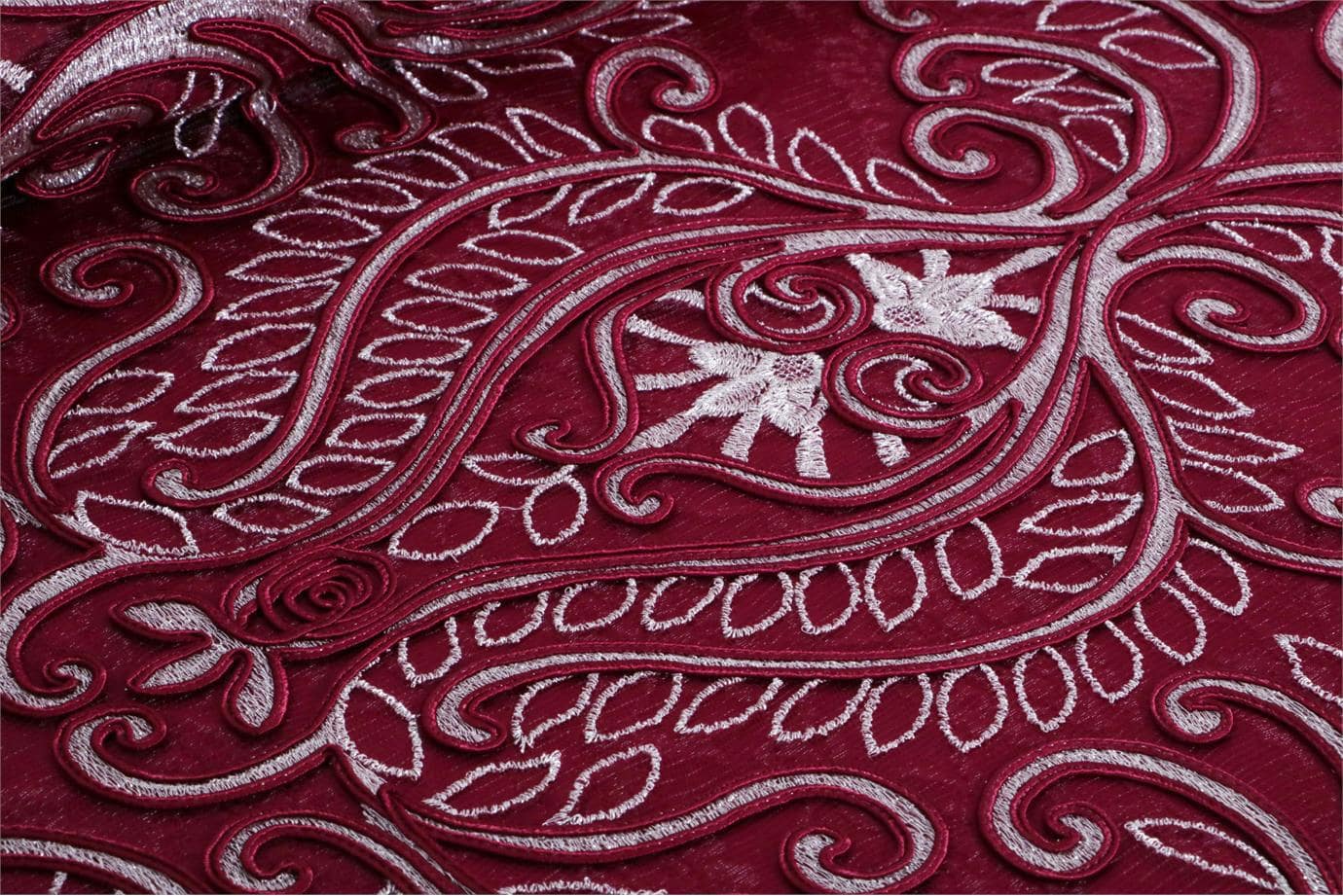 Tessuti volute arabeschi damaschi per abbigliamento, sartoria e moda