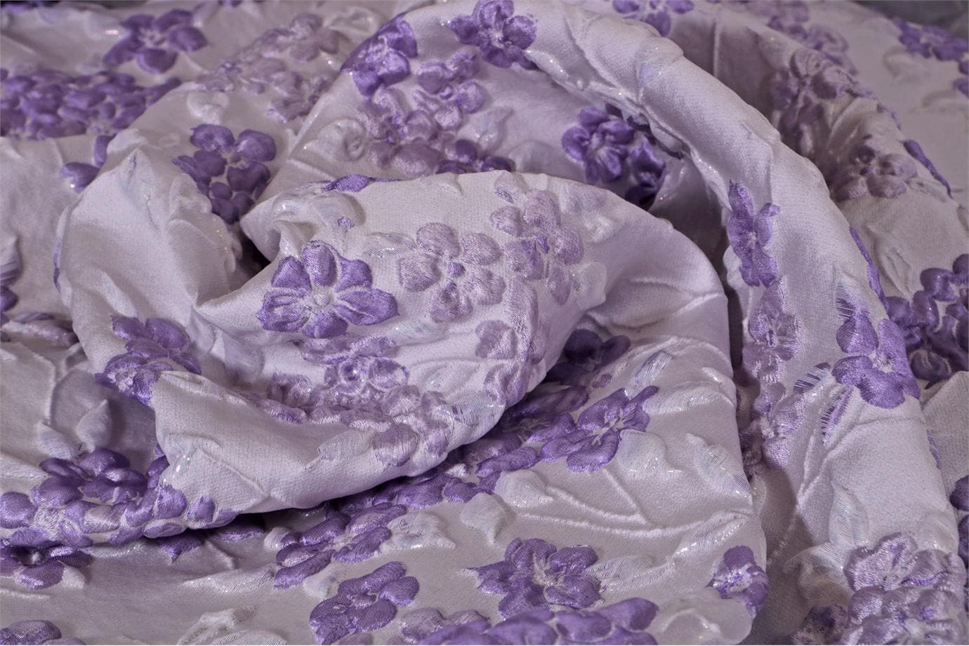 Purple Woven Fabric - Jacquard 003