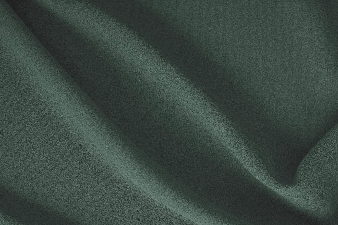 Octanium Green Wool Wool Crêpe fabric for dressmaking