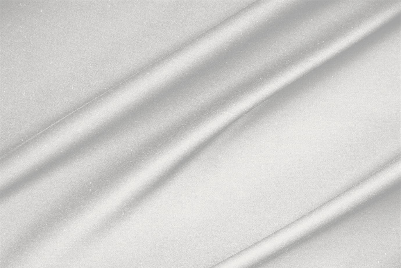 Tessuto Rasatello di Cotone Stretch Argento Perla in Cotone, Stretch per abbigliamento