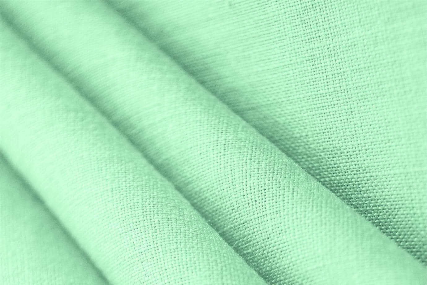 Tissu Toile de lin Vert mer en Lin pour vêtements