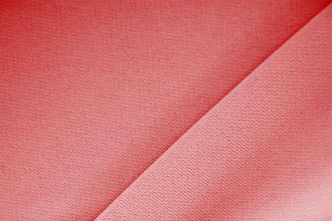 Tissu Microfibre Crêpe Rouge géranium en Polyester pour vêtements