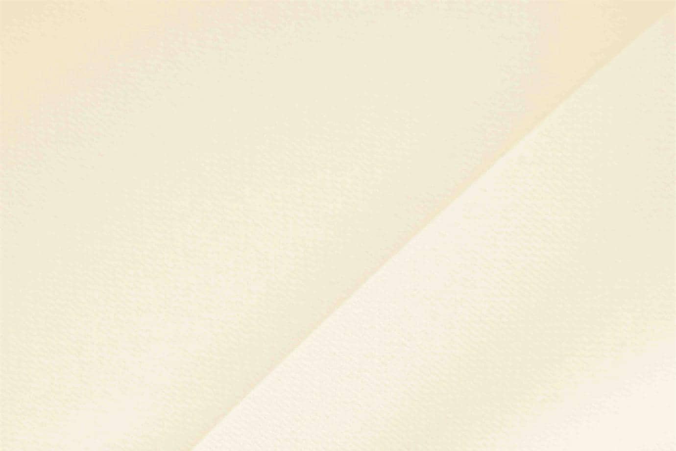Tissu Microfibre Crêpe Blanc crème en Polyester pour vêtements