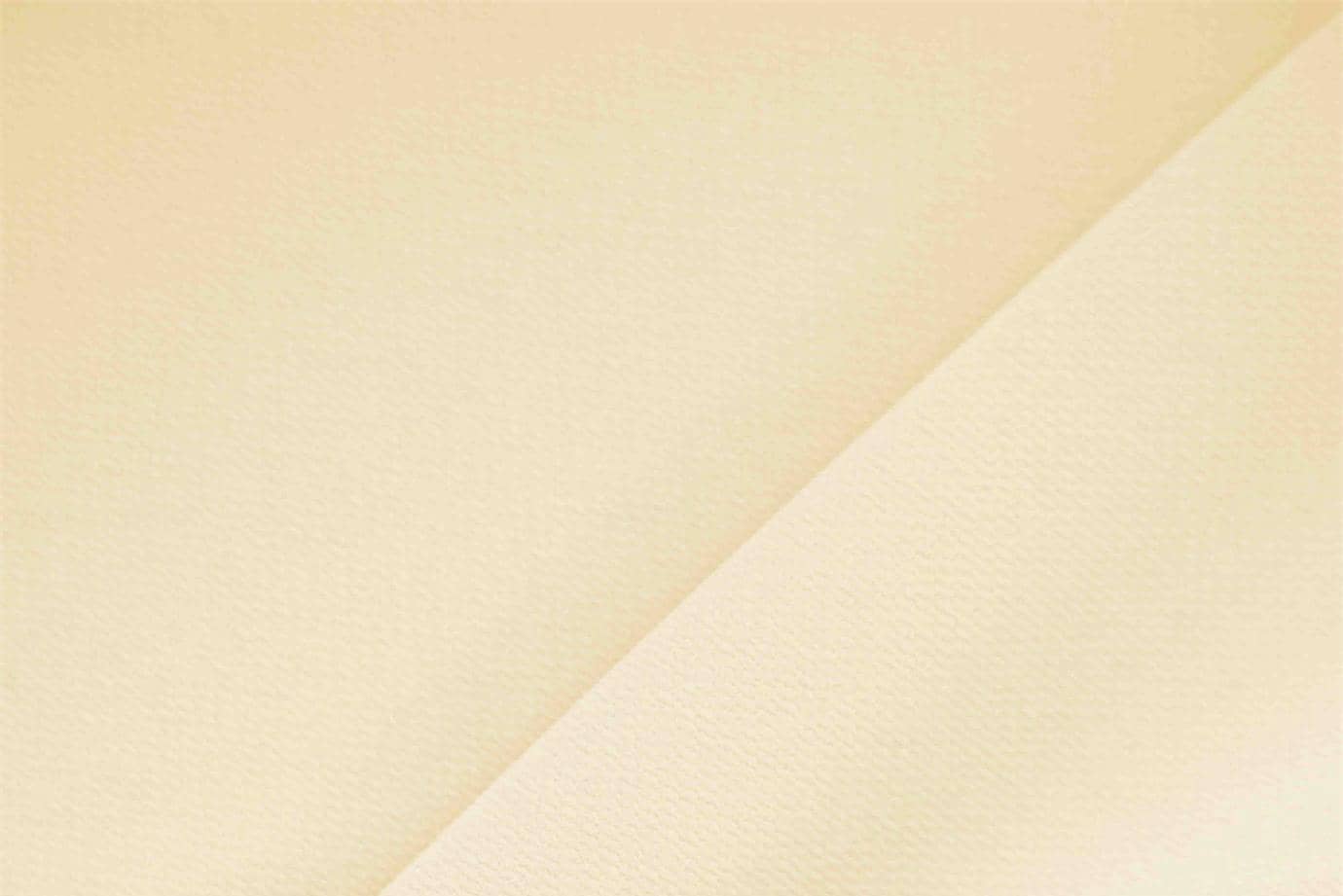 Tessuto Microfibra Crêpe Beige Crema in Poliestere per abbigliamento