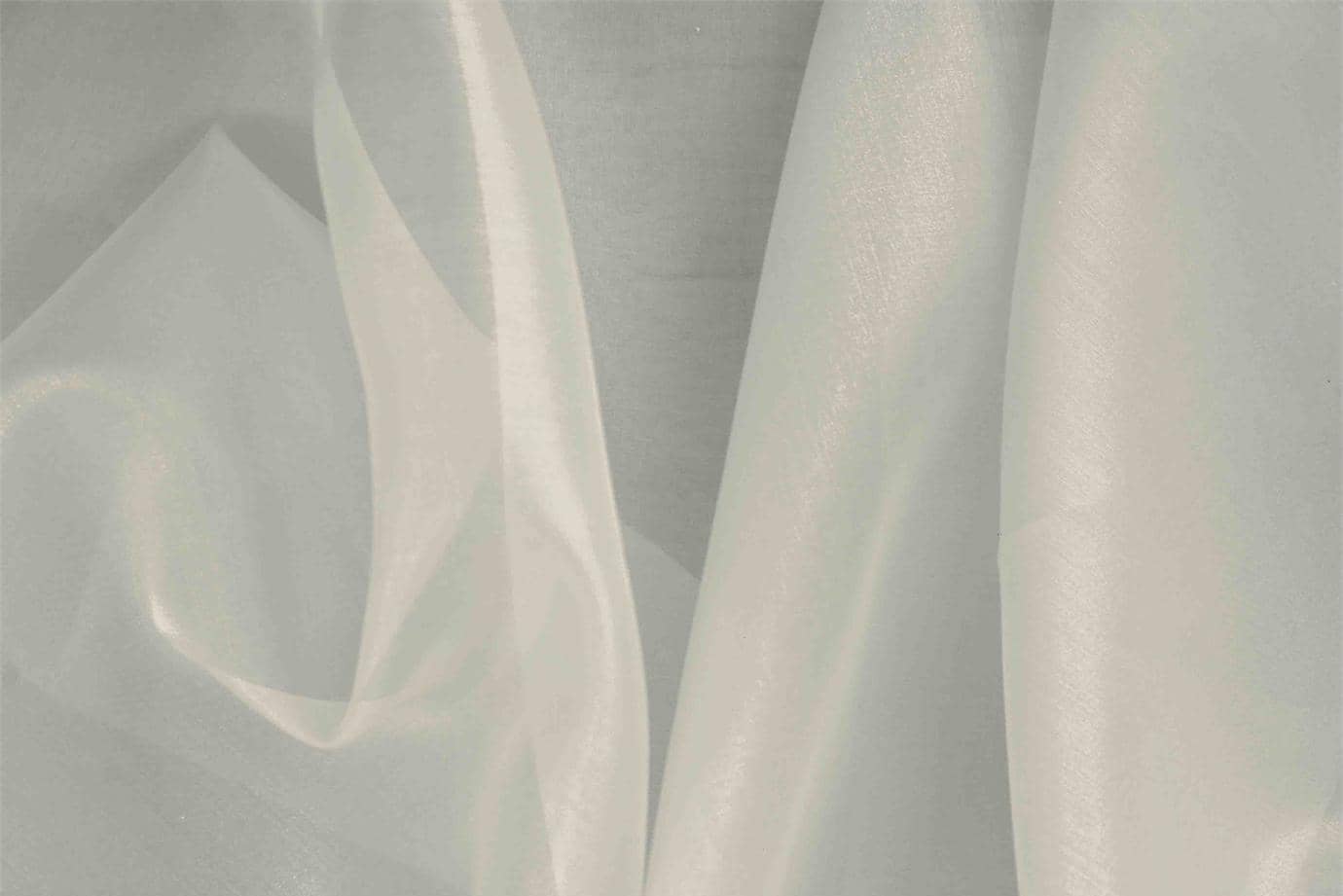Tissu Organza Gris marbre en Soie pour vêtements