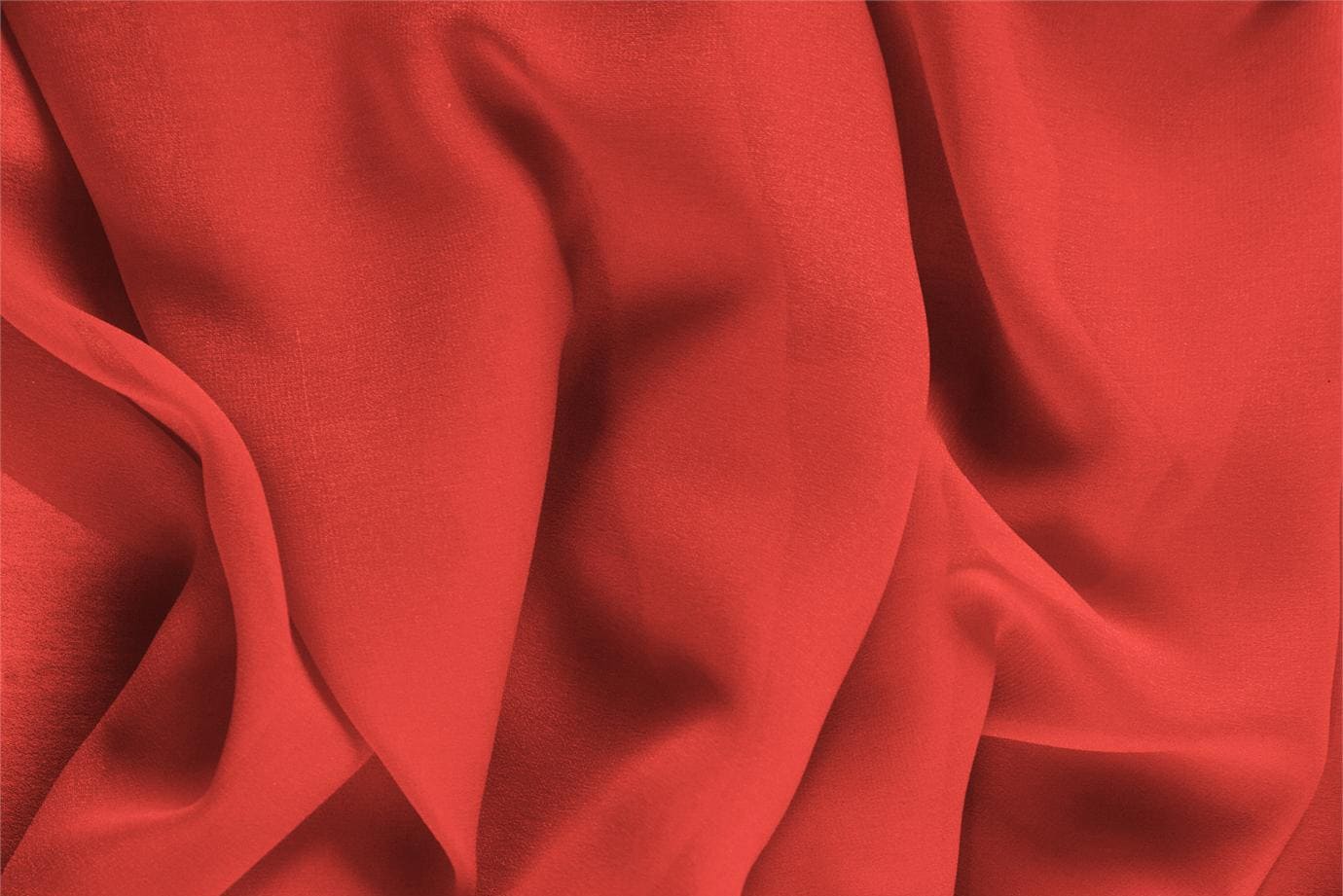 Geranium Pink Silk Georgette fabric for dressmaking