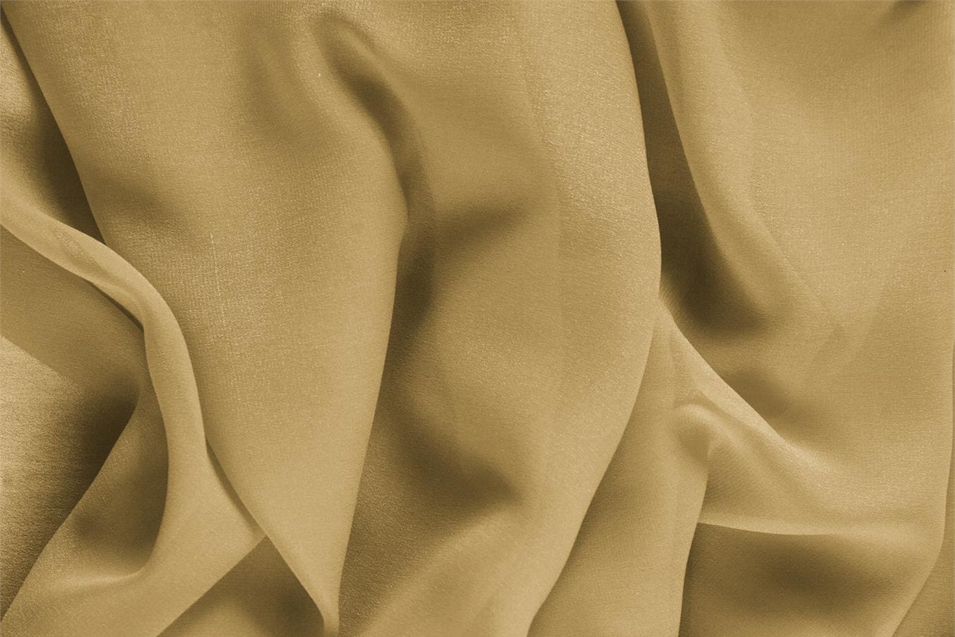 Honey Brown Silk Georgette fabric for dressmaking