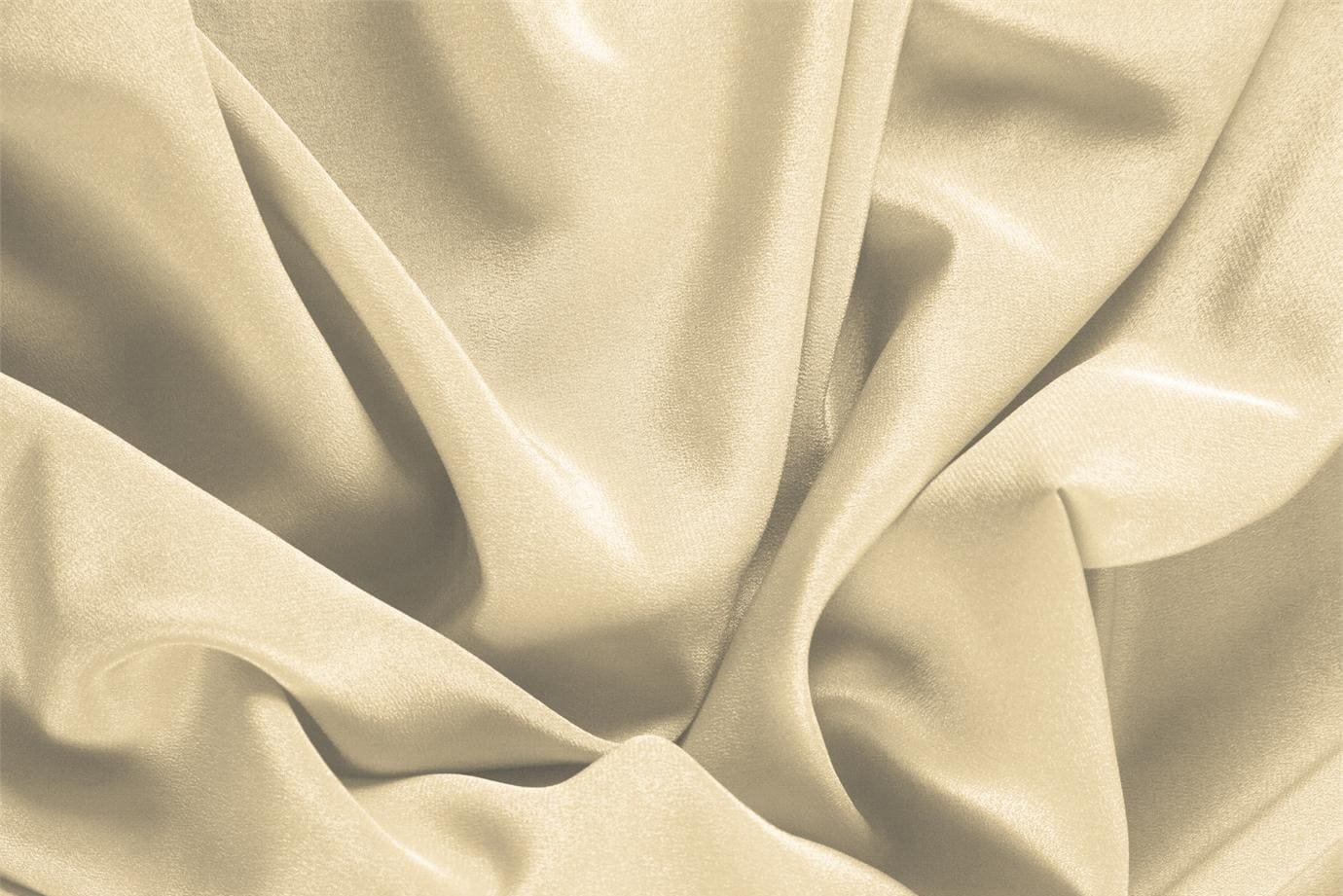 Almond Beige Silk Crêpe de Chine fabric for dressmaking