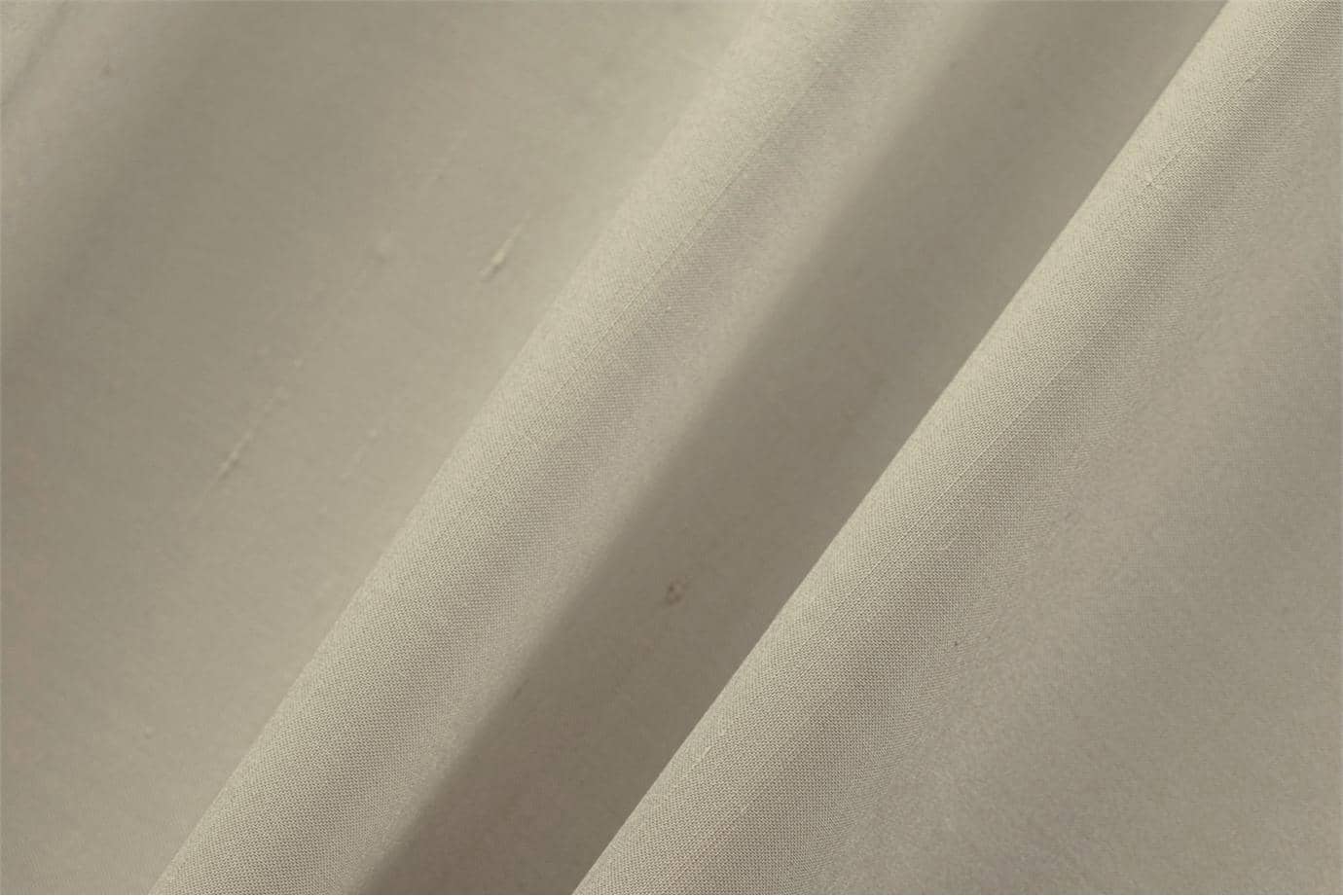 Tissu Double Shantung Beige sable en Coton, Soie pour vêtements