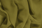 Tissu Georgette Vert feuille en Soie pour vêtements