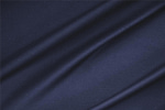 Tissu Couture Satinette de coton stretch Bleu denim en Coton, Stretch