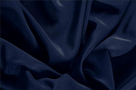 Navy Blue Silk Crêpe de Chine Apparel Fabric