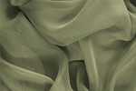 Olive Green Silk Chiffon Apparel Fabric