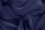Marine Blue Silk Chiffon Apparel Fabric